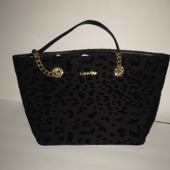 Calvin Klein SMALL NYLON CHAIN TOTE BAG - Picture 1 of 3
